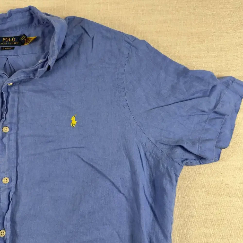 Polo Ralph Lauren Classic Fit Short Sleeve Linen Shirt